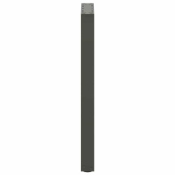 Nogi do stolika kawowego, 2 szt., antracyt, 28x(72-73) cm, stal