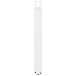 Nogi do stolika kawowego, 3 szt., białe, 70x(72-73) cm, stal