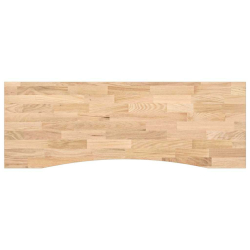 Blat biurka, surowe, 140x60x2,5 cm, lite drewno dębowe
