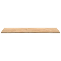 Blat biurka, surowe, 140x60x2,5 cm, lite drewno dębowe