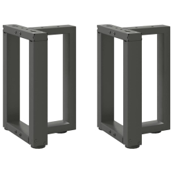 Nogi do stolika kawowego, 2 pcs., antracyt, 28x25x(42-43)cm