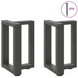 Nogi do stolika kawowego, 2 pcs., antracyt, 28x25x(42-43)cm