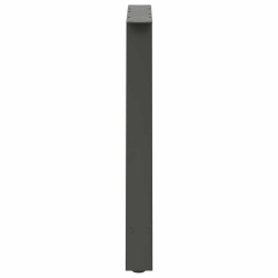 Nogi do stolika kawowego, 2 szt., antracyt, 80x(72-73) cm, stal