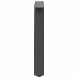 Nogi do stolika kawowego, 2 szt., antracyt, 38x(42-43) cm, stal