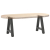 Nogi do stolika kawowego, 2 szt., antracyt, 38x(42-43) cm, stal