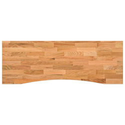 Blat biurka, jasnobrązowy, 140x50x2,5 cm, lite drewno dębowe