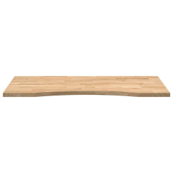 Blat biurka, surowe, 100x50x2,5 cm, lite drewno dębowe