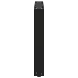 Nogi do stolika kawowego, 2 szt., czarne, 38x(42-43) cm, stal