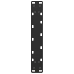 Nogi do stolika kawowego, 2 szt., czarne, 38x(42-43) cm, stal