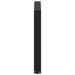 Nogi do stolika kawowego, 2 szt., czarne, 90x(72-73) cm, stal