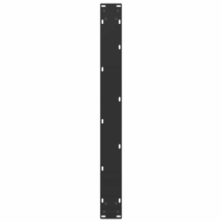 Nogi do stolika kawowego, 2 szt., czarne, 90x(72-73) cm, stal
