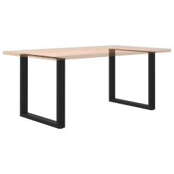 Nogi do stolika kawowego, 2 szt., czarne, 90x(72-73) cm, stal