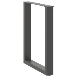 Nogi do stolika kawowego, 2 szt., antracyt, 70x(72-73) cm, stal