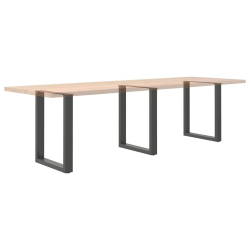 Nogi do stolika kawowego, 3 szt., antracyt, 70x(72-73) cm, stal