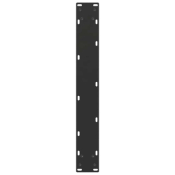 Nogi do stolika kawowego, 3 szt., czarne, 70x(72-73) cm, stal