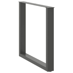 Nogi do stolika kawowego, 2 szt., antracyt, 80x(72-73) cm, stal