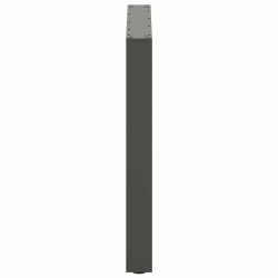 Nogi do stolika kawowego, 2 szt., antracyt, 80x(72-73) cm, stal