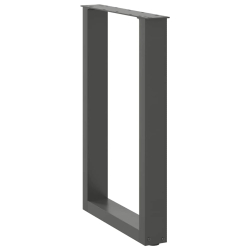 Nogi do stolika kawowego, 2 szt., antracyt, 50x(72-73) cm, stal