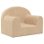 Sofa dziecięca, kremowa, miękki plusz