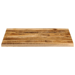 Blat stołu, 100x80x3,8 cm, naturalna krawędź, drewno mango