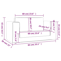 2-os. sofa dla dzieci, rozkładana, kremowa, miękki plusz