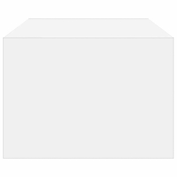 Szafka pod TV z oświetleniem LED, biała, 100x35,5x25 cm
