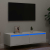 Szafka pod TV z oświetleniem LED, biała, 100x35,5x25 cm
