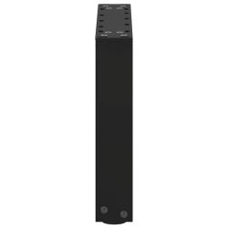 Nogi do stolika kawowego, 2 szt., czarne, 40x(30-31) cm, stal