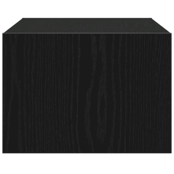 Szafka pod TV z oświetleniem LED, czarna, 75x35,5x25 cm