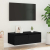 Szafka pod TV z oświetleniem LED, czarna, 75x35,5x25 cm