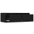 Szafka pod TV z oświetleniem LED, czarna, 75x35,5x25 cm