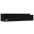 Szafka pod TV z oświetleniem LED, czarna, 100x35,5x25 cm