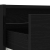 Szafka pod TV z oświetleniem LED, czarna, 100x35,5x25 cm