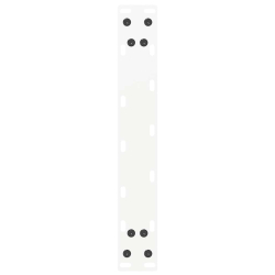 Nogi do stolika kawowego, 2 szt., białe, 40x(30-31) cm, stal