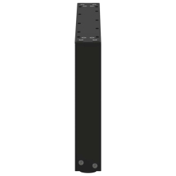 Nogi do stolika kawowego, 2 szt., czarne, 70x(30-31) cm, stal