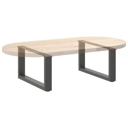 Nogi do stolika kawowego, 2 szt., antracyt, 70x(30-31) cm, stal