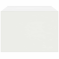 Szafka pod TV z oświetleniem LED, biała, 75x35,5x25 cm