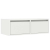 Szafka pod TV z oświetleniem LED, biała, 75x35,5x25 cm
