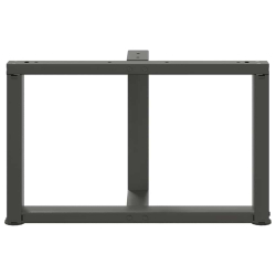 Nogi do stolika kawowego, 2 pcs., antracyt, 70x25x(42-43) cm