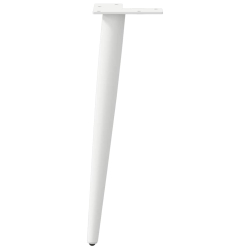 Nogi do stolika kawowego, 4 szt., biale, 42-43 cm, stal