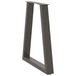 Nogi do stolika kawowego, 2 szt., antracyt, 60x(72-73) cm, stal