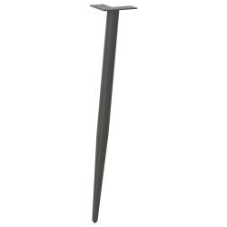 Nogi do stolika kawowego, 4 szt., antracyt, 72-73 cm, stal