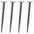 Nogi do stolika kawowego, 4 szt., antracyt, 72-73 cm, stal
