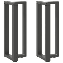 Nogi do stołu konsolowego, 2 pcs., antracyt, 38x25x(72-73) cm