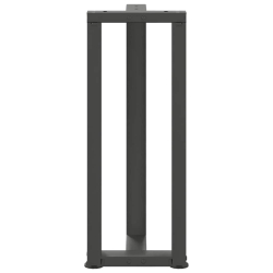 Nogi do stołu konsolowego, 2 pcs., antracyt, 38x25x(72-73) cm