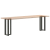 Nogi do stołu konsolowego, 2 pcs., antracyt, 38x25x(72-73) cm