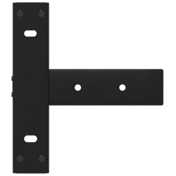 Nogi do stołu konsolowego, 2 pcs., czarne, 38x25x(72-73) cm