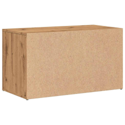 Ławka do holu 80x40x45 cm Dąb rzemieślniczy Drewno klejone