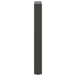 Nogi do stolika kawowego, antracyt, 2 szt., 50x(72-73) cm, stal