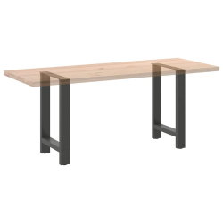Nogi do stolika kawowego, antracyt, 2 szt., 50x(72-73) cm, stal